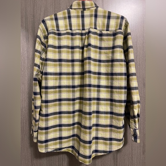 Nordstrom PURE STUFF Button Up Shirt - Green & Blue Plaid - Size Large - Picture 8 of 11